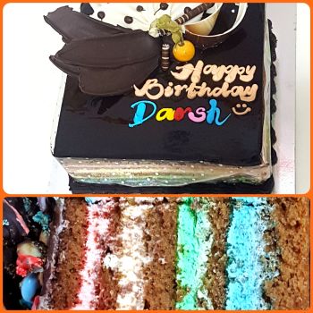 Chocolate Rainbow cake